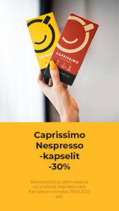 Caprissimo Nespresso -kapselit -30%