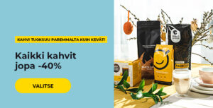 Kaikki kahvit jopa -40%