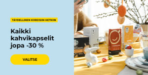 Kaikki kahvikapselit jopa -30 %