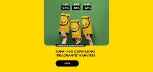 Jopa -40% CAPRISSIMO "Fragrante" kahvista