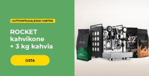 ROCKET kahvikone + 3 kg kahvia