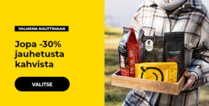 Jopa -30% jauhetusta kahvista
