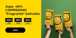 Jopa -40% CAPRISSIMO "Fragrante" kahvista