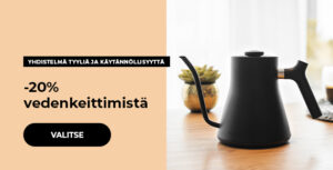 -20% vedenkeittimistä