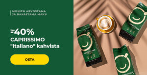 Jopa -40% CAPRISSIMO "Italiano" kahvista