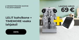 LELIT kahvikone + TIMEMORE vaaka lahjaksi!