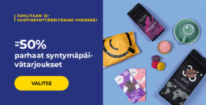 Parhaat syntymäpäivätarjoukset jopa -50%