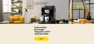 Tarjoushinta De'Longhi "Magnifica EVO" -kahvikoneille