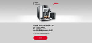Osta JURA E8 tai Z10 ja saat JURA maitojääkaapin 0,6 l