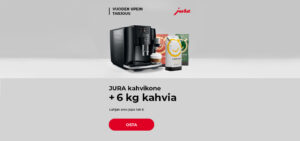 JURA kahvikone + 6 kg kahvia