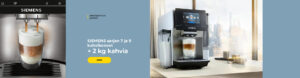 SIEMENS sarjan 7 ja 9 kahvikoneet + 2 kg kahvia