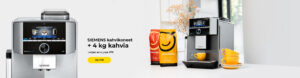 SIEMENS kahvikoneet + 4 kg kahvia