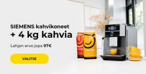 SIEMENS kahvikoneet + 4 kg kahvia