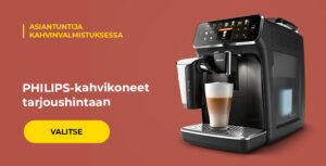 PHILIPS-kahvikoneet tarjoushintaan