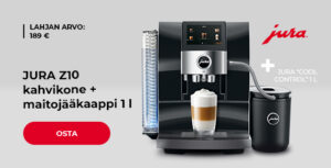 JURA Z10 kahvikone + maitojääkaappi 1 l
