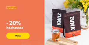 -20% kaakaosta
