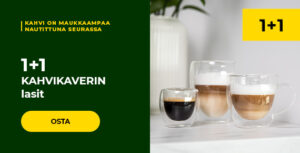 1+1 KAHVIKAVERIN lasit