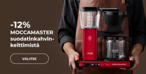 -12% MOCCAMASTER suodatinkahvinkeittimistä