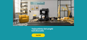 Tarjoushinta De'Longhi kahvikoneille