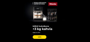 MIELE kahvikone + 3 kg kahvia