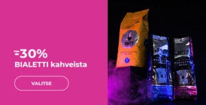 Jopa -30% BIALETTI kahveista
