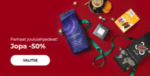 "Parhaat joululahjaideat! Jopa -50% kahvista ja kahvikoneista"