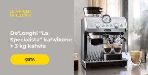 De'Longhi “La Specialista“ kahvikone + 3 kg kahvia