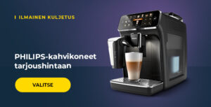 PHILIPS-kahvikoneet tarjoushintaan