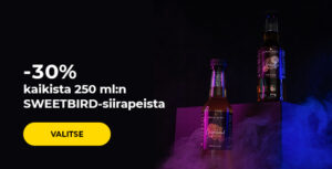 -30 % på alla 250 ml SWEETBIRD-siraps