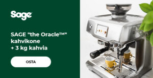 SAGE "the Oracle™" kahvikone + 3 kg kahvia