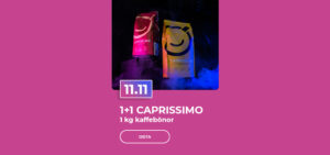 1+1 CAPRISSIMO kahvipavut 1 kg