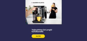 Tarjoushinta De'Longhi kahvikoneille