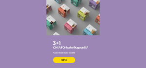 3+1 CHIATO-kahvikapselit*