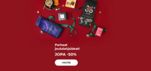"Parhaat joululahjaideat! Jopa -50% kahvista ja kahvikoneista"