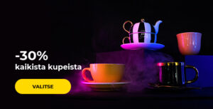 -30% kaikista kupeista
