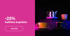 -25% kaikista kupeista