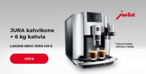 JURA kahvikone + 6 kg kahvia