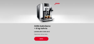 JURA kahvikone + 6 kg kahvia