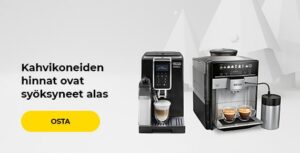 Kahvikoneiden hinnat ovat syöksyneet alas