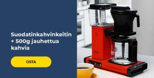 Suodatinkahvinkeitin + 500g jauhettua kahvia