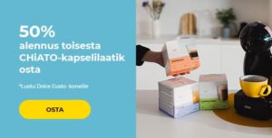 -50% toisesta CHiATO-kapselilaatikosta