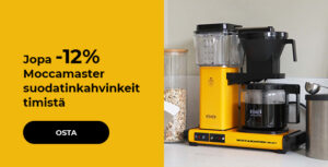Jopa -12% Moccamaster suodatinkahvinkeittimistä