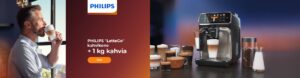 PHILIPS "LatteGo" kahvikone + 1 kg kahvia