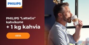 PHILIPS "LatteGo" kahvikone + 1 kg kahvia