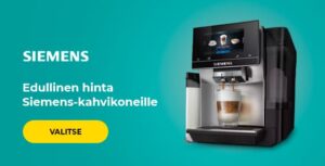 Edullinen hinta Siemens-kahvikoneille