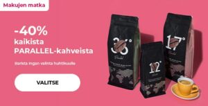 -40% kaikista PARALLEL-kahveista