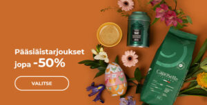 Pääsiäistarjoukset jopa -50%