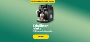 Edullinen hinta Philips-kahvikoneille