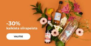 -30% kaikista siirapeista