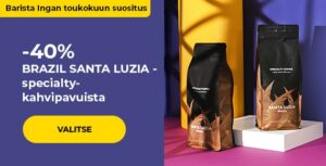 -40 % BRAZIL SANTA LUZIA -specialty-kahvipavuista